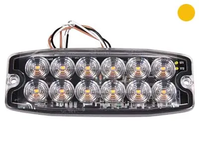 AXIXTECH Ultra Plāna LED Brīdinājuma Gaisma - 12-24V, IP67, ECE R65 Klase 1 Sertificēta
