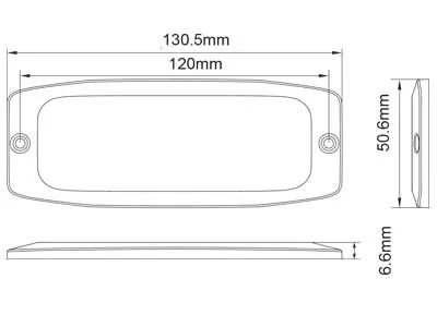 AXIXTECH Ultra plānais LED stroboskops ar SAE & ECE R65 Class 1 sertifikāciju, IP67 aizsardzību, 12-24V - Attēls 2