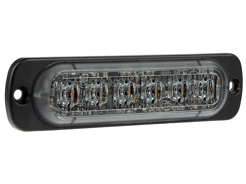 OPTIBEAM Dark Phantom LM6 LED Horizontālais Signālgaismas Stroboskops ar 29 Mirgošanas Režīmiem, IPX7, 12-24V