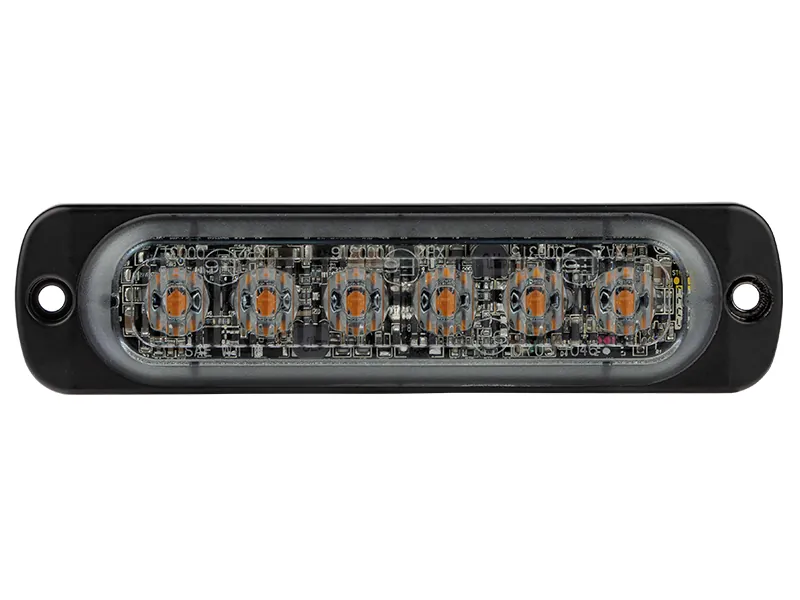 OPTIBEAM Dark Phantom LM6 LED Horizontālais Signālgaismas Stroboskops ar 29 Mirgošanas Režīmiem, IPX7, 12-24V - Attēls 2