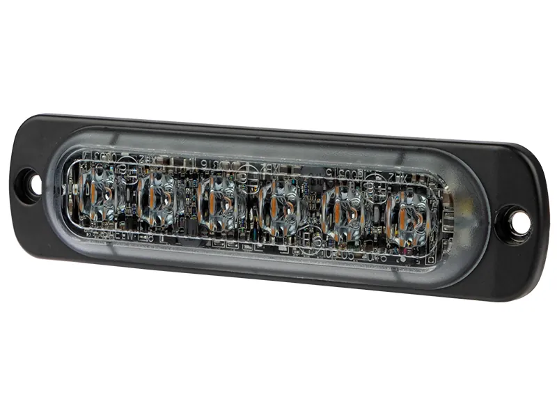 OPTIBEAM Dark Phantom LM6 LED Horizontālais Signālgaismas Stroboskops ar 29 Mirgošanas Režīmiem, IPX7, 12-24V - Attēls 3