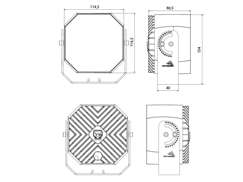 LED darba lukturi OCTAX 4.0 ar DT spraudni IP68 9-36V 4600Lm - Attēls 7