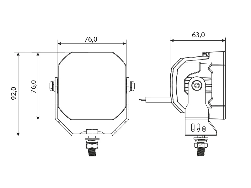 LED auto lukturi BULLY 3000 Osram 12-48V IP69K 3700Lm - Attēls 5