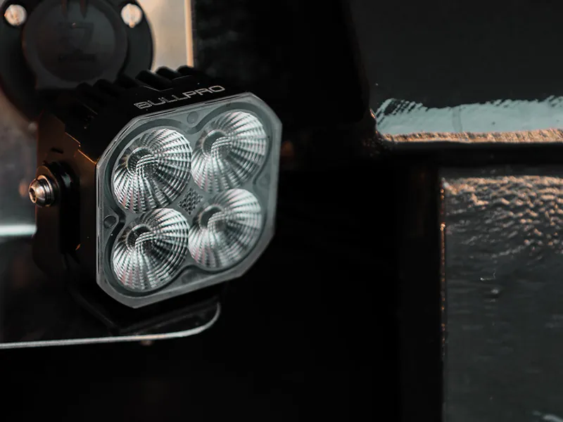 BULLPRO BULLY 3000 LED Darba Lukturis ar 3700lm, IP67/IP69K, 12-48V, 8x Osram diodēm - Attēls 7