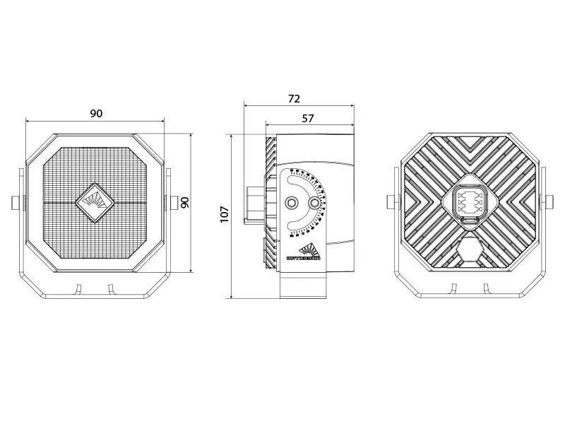 LED darba lukturi OCTAX 5.0 Ambient 9-36V IP68 5500Lm DT - Attēls 10