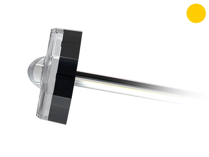 Axixtech Octa-Fit LED brīdinājuma gaisma - dzintara krāsa, IP67/IP69K, 12-24V, 540lm, ECE R65 sertificēts - Attēls 3