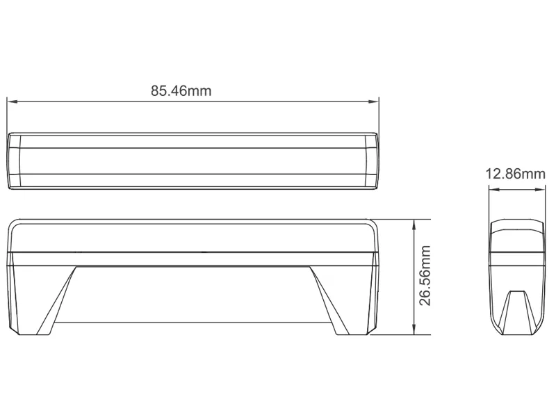 Axixtech Edge Dagger LED Stroboskops - Smalkā Profila Brīdinājuma Gaisma (IPX8, 12-24V) - Attēls 5