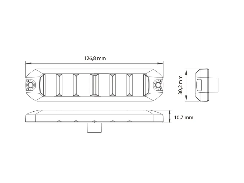 Optibeam FLEX LM6 Lokāmā Brīdinājuma Gaisma - 12-24V, IP67 Ūdensizturīga, ECE R65 sertificēta - Attēls 5