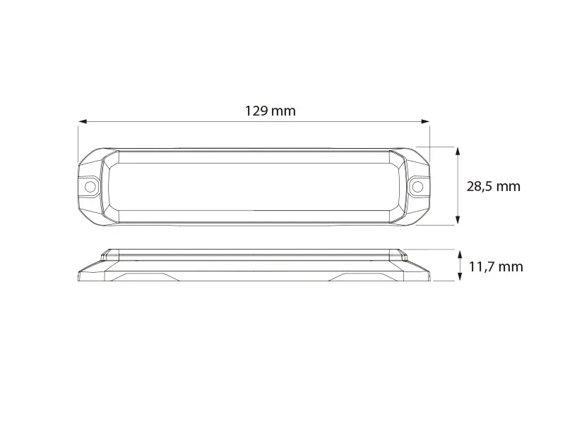 Optibeam Vector Six ICAO/MIL Profesionāls LED Stroboskops ar Militāro Klases EMI Aizsardzību, IP67, 12V - Attēls 4