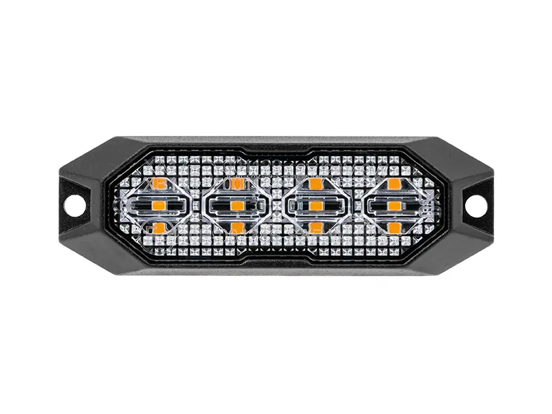 Truck Vision LED Stroboskopa Gaisma ar 4x3W LED - IP6K9K Ūdensizturīga - 12-24V - Attēls 2