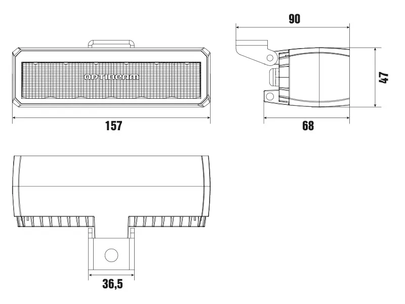 LED darba lukturis SlimX Flash 6+6 LED 9-36V IP68 3060Lm - Attēls 7