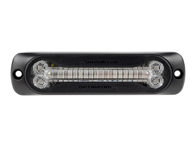 OPTIBEAM Dark Phantom SX6 LED Horizontālais Signālgaismas Lukturis - Zils, IP67/IP69K, 12-24V, Alumīnija Korpuss - Attēls 2