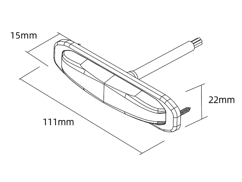 911Signal Ultra-plāna LED signālgaisma - IP67/IP69K, 12-24V, Horizontāla uzstādīšana - Attēls 8