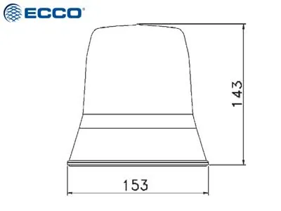 LED bākugunis lidlaukiem, oranža, IP65, 10-30V, ECE R10 - Attēls 2