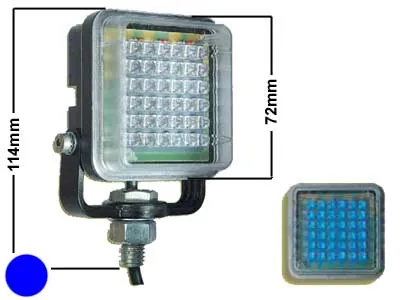 DELTADESIGN LED Signāllukturis, Zils, 3xflash, IP67, 10-30V