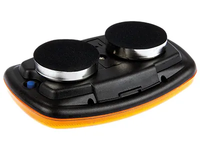 Dzintarkrāsas LED Brīdinājuma Lukturis ar Bateriju Barošanu - 18 Spilgtas LED, Magnētiski Stiprināms - Attēls 3