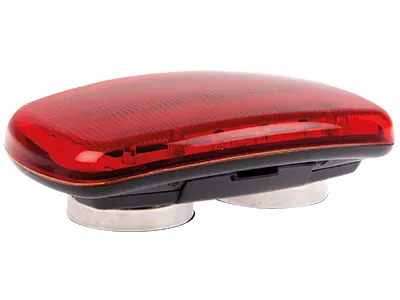 Pārnēsājams LED brīdinājuma lukturis ar 18 spilgtām sarkanām diodēm, bateriju barošana, 180 zibšņi/min