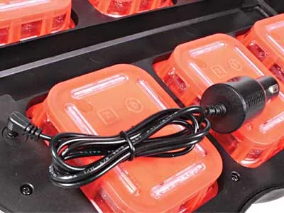 LED Auto Brīdinājuma Gaismu Komplekts - Uzlādējams ar Bezvadu Sinhronizāciju, 12/24V - Attēls 4