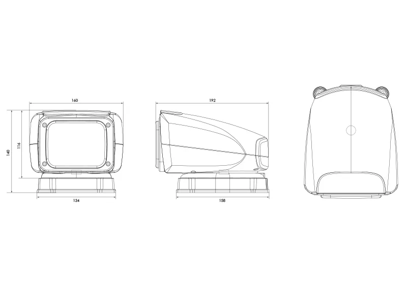 OCEAN VISION Bezvadu tālvadības meklēšanas lukturis 30W 12V IP68 (5700K) - Attēls 3