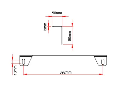 Numura turētājs HD ar stiprinājumu papildlukturiem, 3mm, rūsas izturīgs - Attēls 3