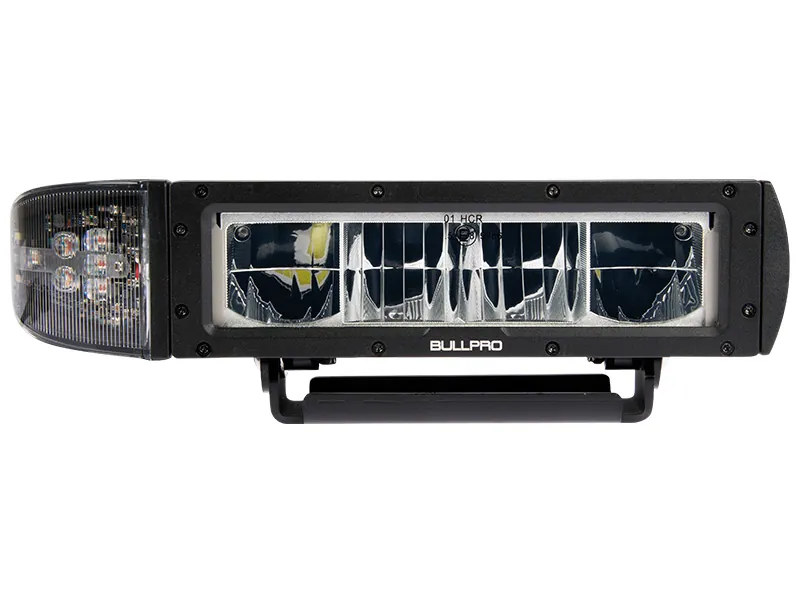 BULLPRO Labās puses LED priekšējais lukturis ar automātisko stikla apsildīšanas funkciju, 9-36V, IP68