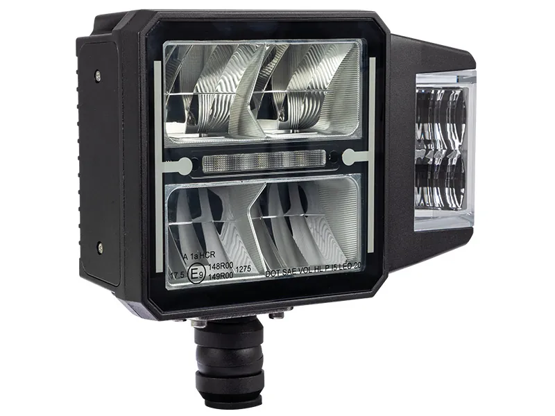 BULLBOY AGRILINE Sniega tīrītāja lukturis ar dubultu staru gaismu 12/24V 1800/3600lm un automātisko lēcas apsildi