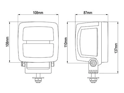 LED traktora lukturis LoBeam Scorpius IP68 12-24V ar DT savienojumu - Attēls 3