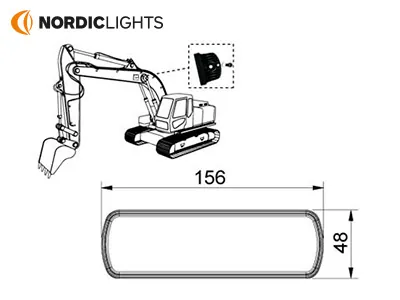 LED darba lukturi 24v profesionāls apgaismojums IP68 2700lm - Attēls 3