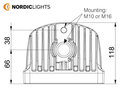 LED darba lukturi kompaktais BULLPRO 9-32V IP68 2700Lm - Attēls 4