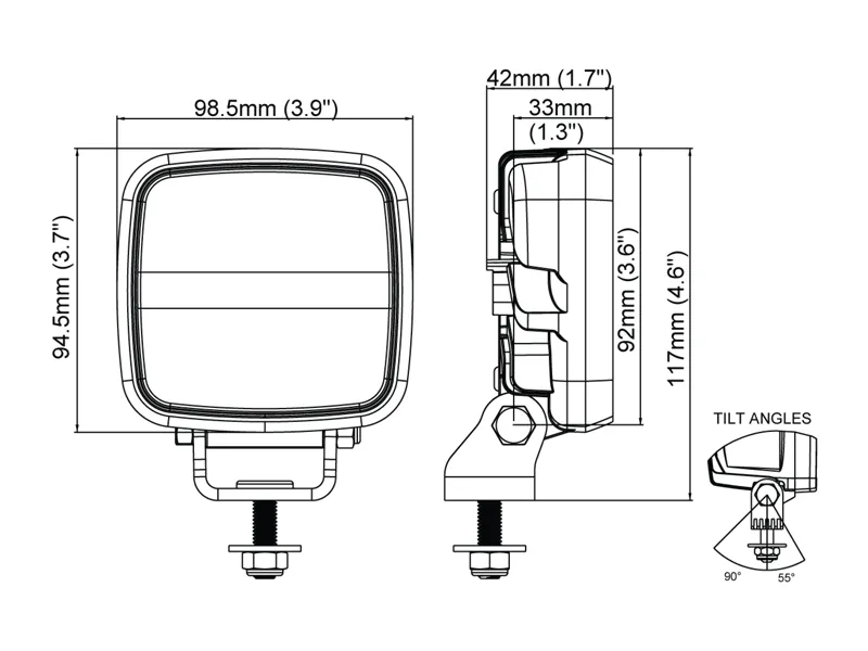 LED darba lukturis Scorpius GO 410 12-48V IP68 1900Lm - Attēls 3