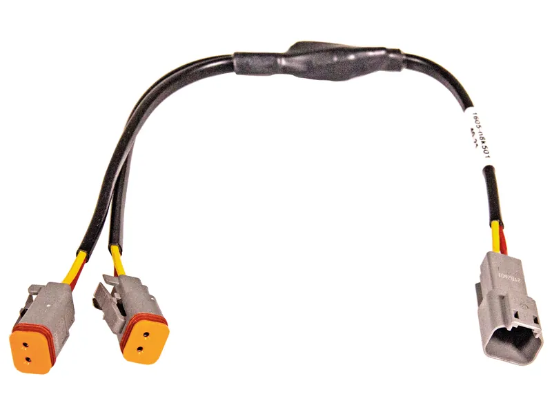 Deutsch Y-savienojuma vadu komplekts ar 2-pin DT savienotāju darba lukturiem