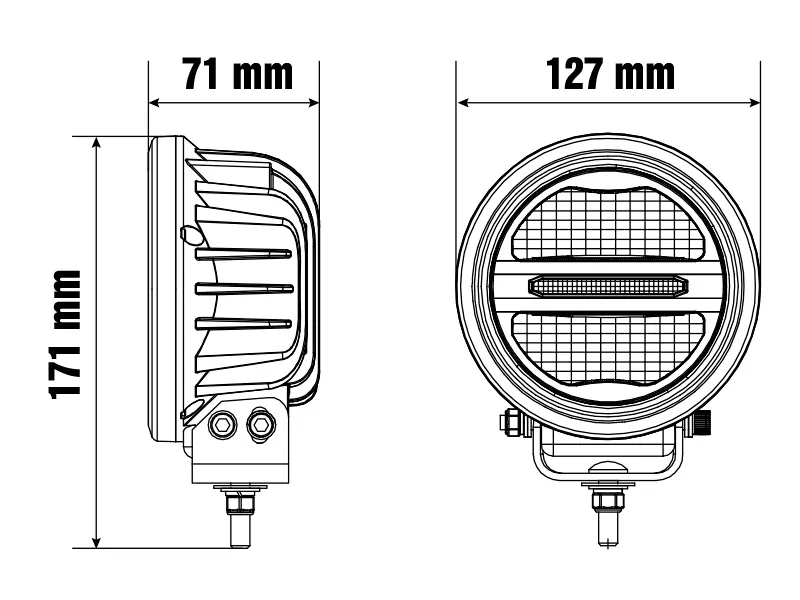 LED auto papildlukturi tālās gaismas Savage 5 2000lm - Attēls 7