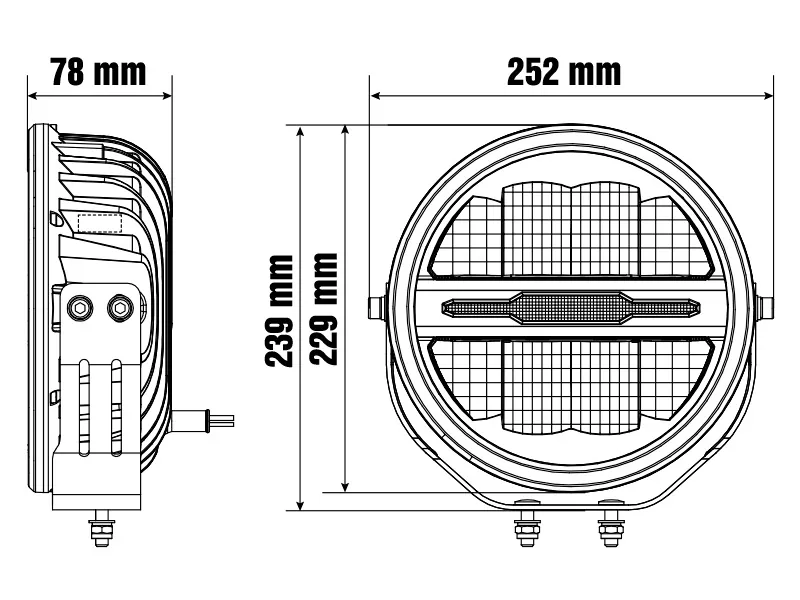 LED papildlukturis Savage 9 - 7200lm, 5000K, 9-36V - Attēls 9