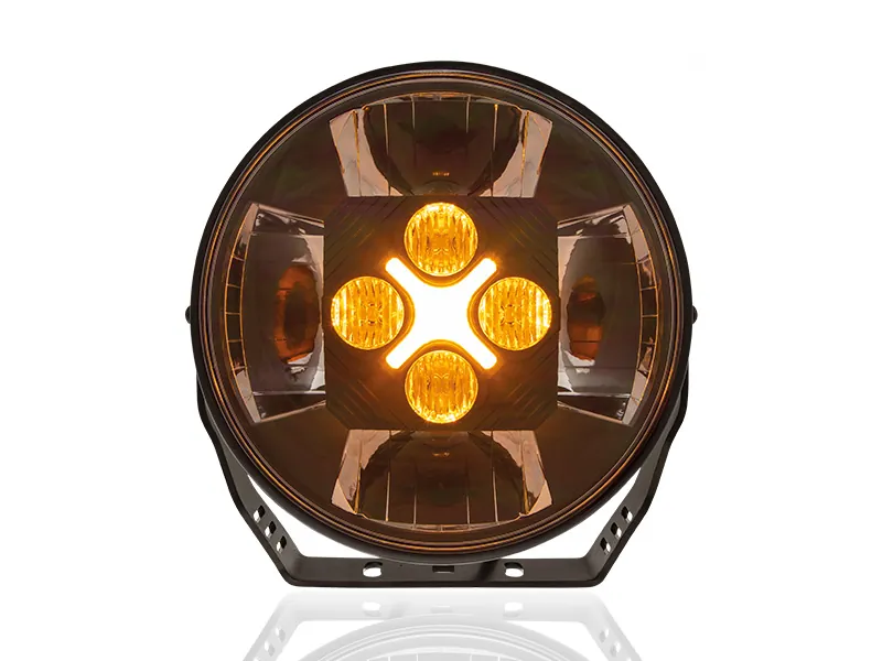OPTIBEAM NIN9 LED Tālās Gaismas Papildlukturis 14000lm, 9-36V, Divkrāsu Stāvgaisma, R10/R148/R149 Sertificēts - Attēls 4