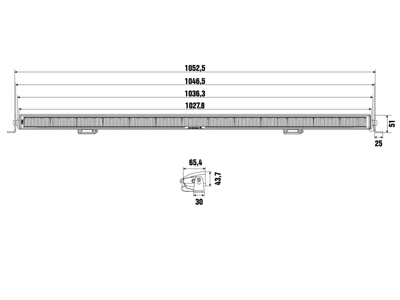 OPTIBEAM PURE 1025 LED Tālās Gaismas Lukturis 31300lm ECE R149 - Attēls 7