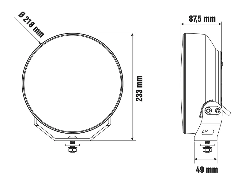LED tālās gaismas papildlukturi - Elites 9, 16xLED, 11320lm, 5000K - Attēls 7