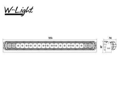 LED auto papildlukturi tālās gaismas Thunderbolt 20 x Osram LED 9423lm - Attēls 5