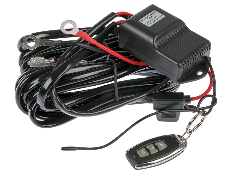 Tālvadības vadu komplekts lukturiem ar pulti 12-24V 300W - Attēls 2
