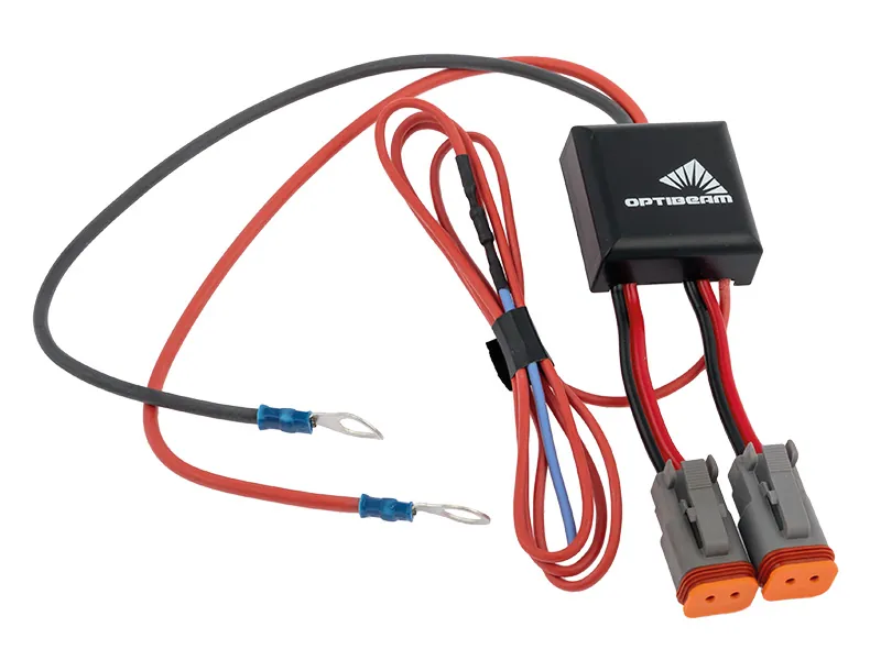 OPTIBEAM Vadu komplekts ar Deutsch DT savienotājiem diviem lukturiem, 12/24V savietojams, korozijizturīgs - Attēls 3