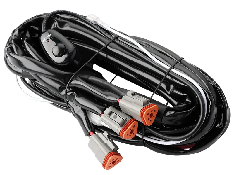 Profesionālais vadu komplekts ar Deutsch DT savienotājiem 3 papildlukturiem ar gabarītlukturiem, 12V/40A - Attēls 2