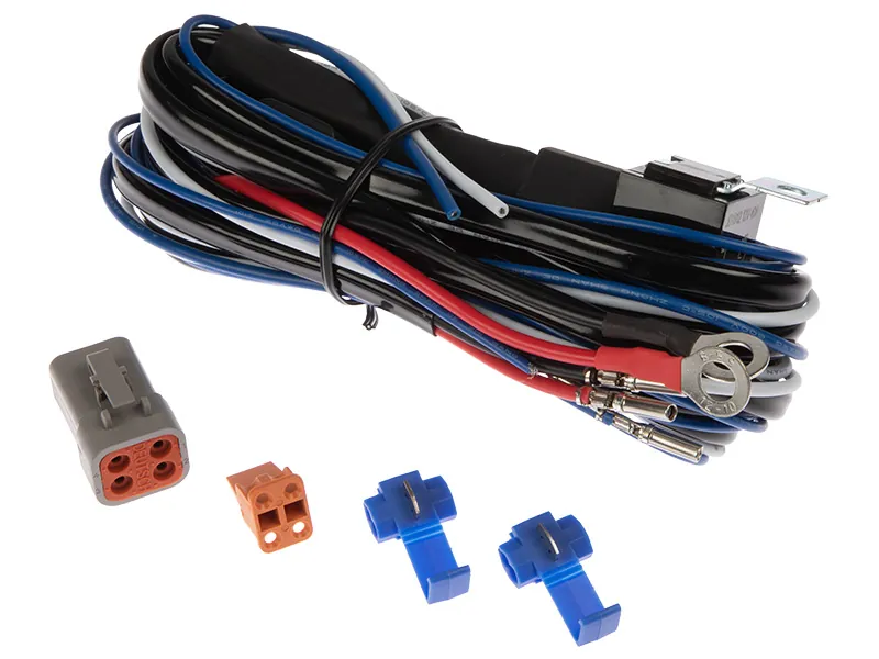 Vadu komplekts ar 4-pin DTP Deutsch savienojumu, 12V 40A releju - Attēls 2