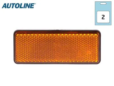 AUTOLINE Dzeltenu Atstarotāju Pāris 96x38mm - Pašlīmējoši Auto Drošības Elementi