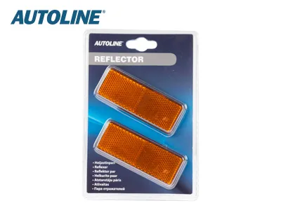 AUTOLINE Dzeltenu Atstarotāju Pāris 96x38mm - Pašlīmējoši Auto Drošības Elementi - Attēls 2