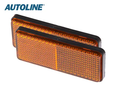 AUTOLINE Dzeltenu Atstarotāju Pāris 96x38mm - Pašlīmējoši Auto Drošības Elementi - Attēls 3