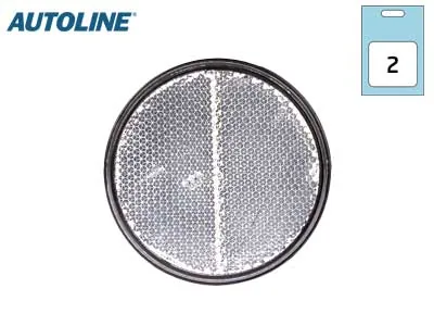 AUTOLINE atstarotāju pāris (Ø 70mm) - pašlīmējošs, izturīgs auto atstarojošais elements