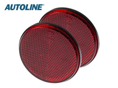 AUTOLINE Reflektoru pāris 70mm, sarkani, pašlīmējoši (2 gab.) - Attēls 3
