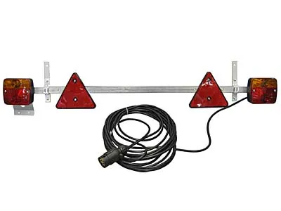 AUTOLINE Piekabes aizmugurējo lukturu komplekts ar regulējamu stieni 1.4-2.1m, 12V - Papildlukturi.lv