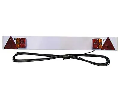 AUTOLINE Piekabes Apgaismojuma Komplekts ar Numurzīmes Gaismām - 12V Plastmasas Panelis 1.20m - Papildlukturi.lv