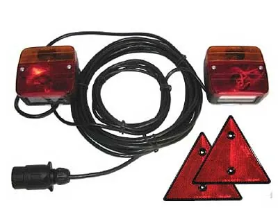 AUTOLINE Piekabes halogēnu lukturi komplekts, 12V ar 10m kabeli un 7-polu spraudni