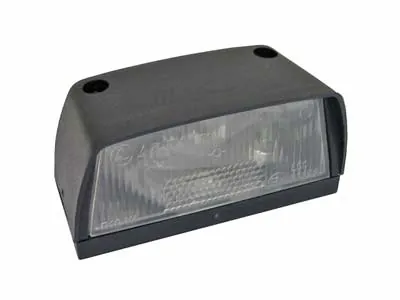 Numura zīmes apgaismojums BA15s ar skrūvju stiprinājumu (melns, 45mm)